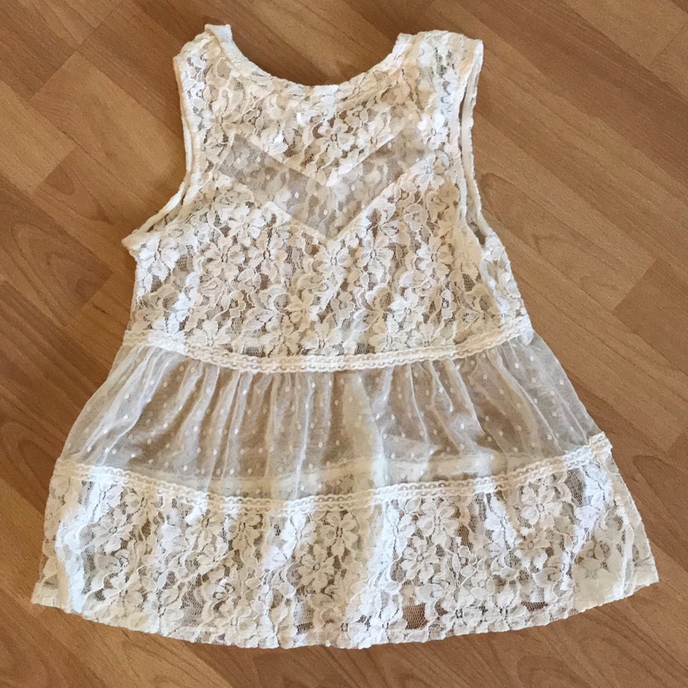 White lace top